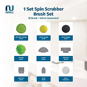Notale Replacement Refil Brush Spin Scrubber,Brush Pengganti